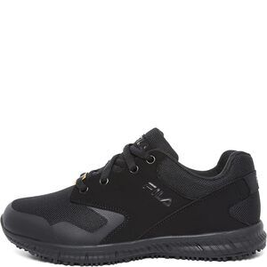Fila womens Work Health Care Professional Shoe, Black/Black/Black, 9 US
